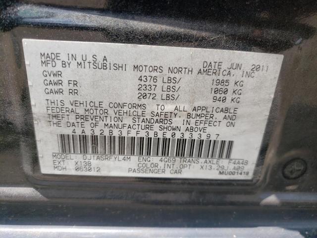 Photo 10 from auction – 2011 MITSUBISHI GALANT with VIN 4A32B3FF3BE033397