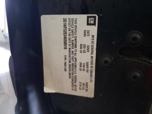 Photo 10 from auction – 2004 CHEVROLET IMPALA with VIN 2G1WF52E249396516