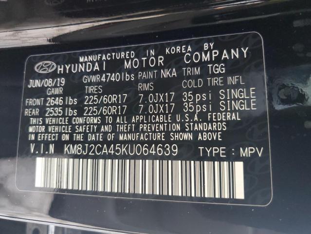 Photo 10 from auction – 2019 HYUNDAI TUCSON SE with VIN KM8J2CA45KU064639