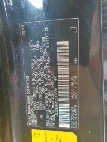 Photo 10 from auction – 2008 LEXUS RX 400H with VIN JTJGW31UX82008538