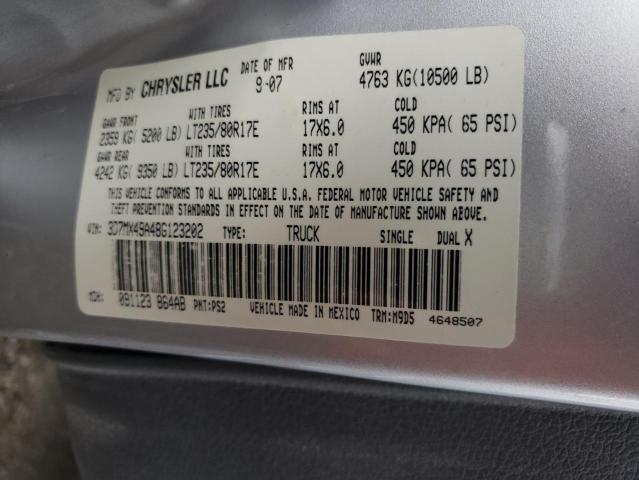 Photo 10 from auction – 2008 DODGE RAM 3500 with VIN 3D7MX49A48G123202