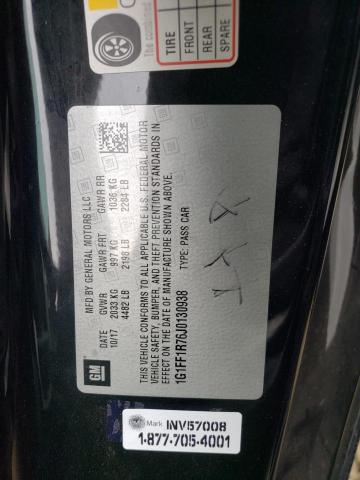 Photo 10 from auction – 2018 CHEVROLET CAMARO SS with VIN 1G1FF1R76J0130938