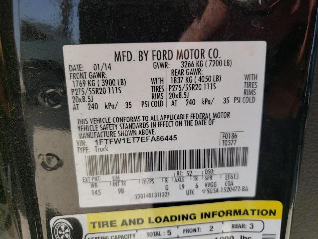 Photo 10 from auction – 2014 FORD F150 SUPER with VIN 1FTFW1ET7EFA86445