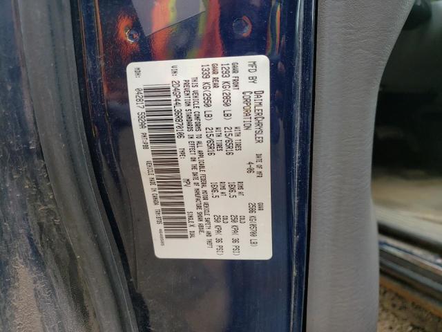 Photo 10 from auction – 2006 DODGE CARAVAN with VIN 2D4GP44L36R870106