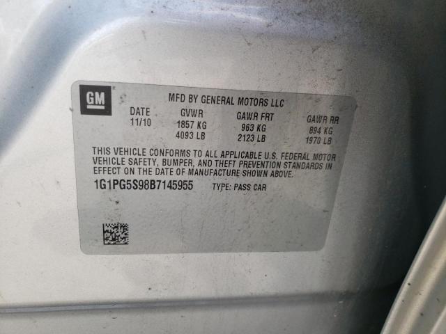 Photo 10 from auction – 2011 CHEVROLET CRUZE LT with VIN 1G1PG5S98B7145955