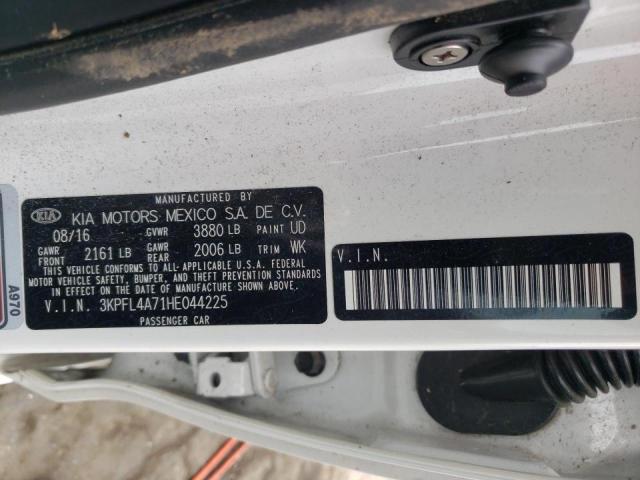 Photo 10 from auction – 2017 KIA FORTE LX with VIN 3KPFL4A71HE044225