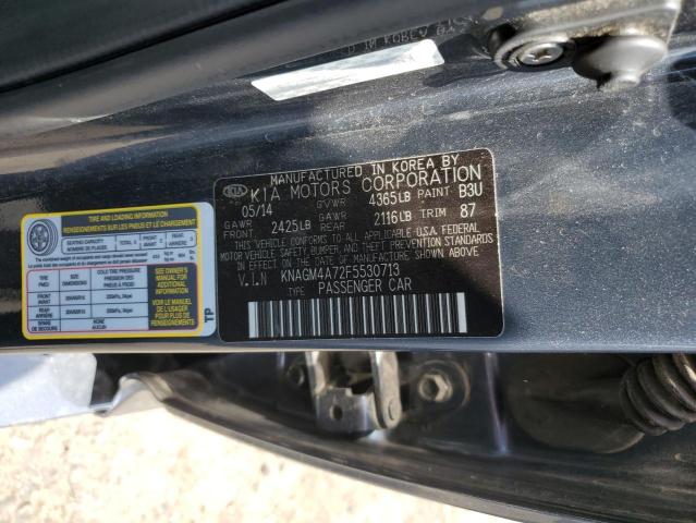 Photo 10 from auction – 2015 KIA OPTIMA LX with VIN KNAGM4A72F5530713