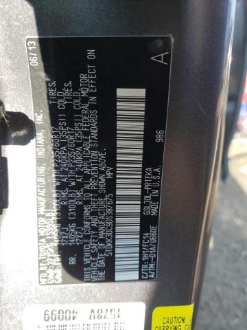 Photo 10 from auction – 2013 TOYOTA SIENNA LE with VIN 5TDKK3DC9DS387675