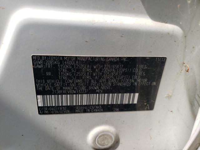 Photo 10 from auction – 2013 TOYOTA RAV4 LE with VIN 2T3BFREV6DW112237