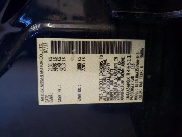 Photo 10 from auction – 2013 NISSAN MAXIMA S with VIN 1N4AA5AP6DC846511