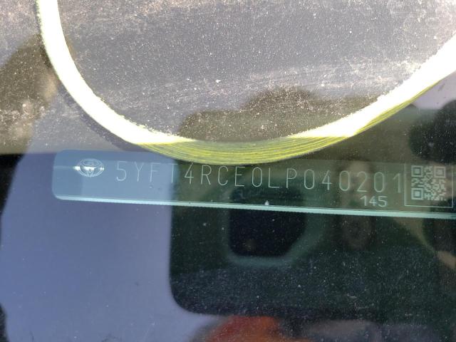 Photo 10 from auction – 2020 TOYOTA COROLLA XS with VIN 5YFT4RCE0LP040201