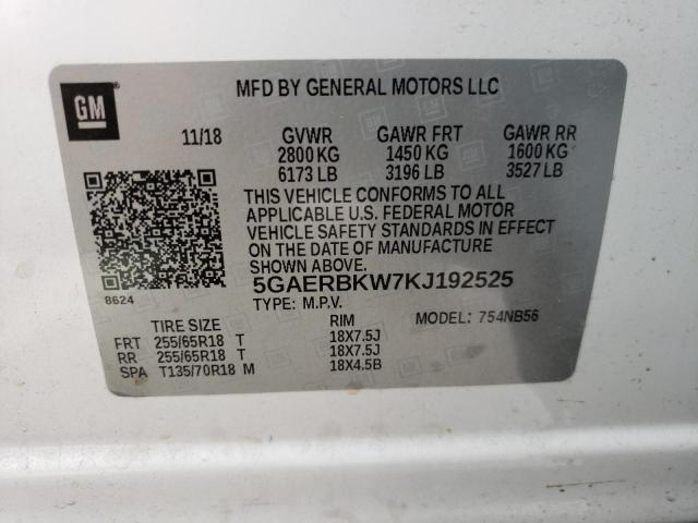 Photo 10 from auction – 2019 BUICK ENCLAVE ES with VIN 5GAERBKW7KJ192525