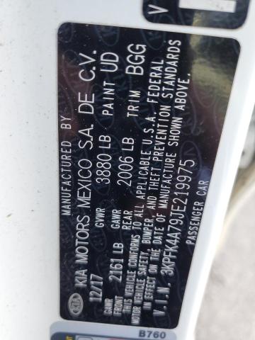 Photo 10 from auction – 2018 KIA FORTE LX with VIN 3KPFK4A79JE219975