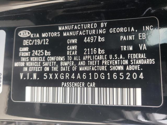 Photo 10 from auction – 2013 KIA OPTIMA SX with VIN 5XXGR4A61DG165204