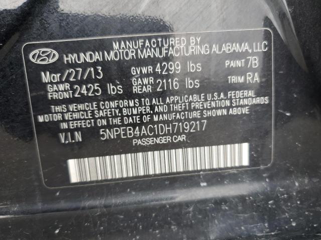 Photo 10 from auction – 2013 HYUNDAI SONATA GLS with VIN 5NPEB4AC1DH719217