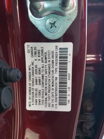 Photo 10 from auction – 2013 HONDA CIVIC EXL with VIN 2HGFB2F90DH541784