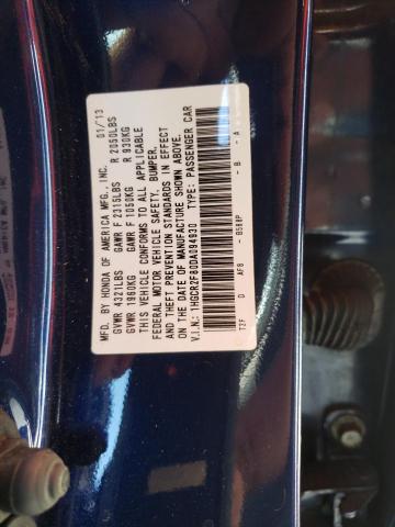 Photo 10 from auction – 2013 HONDA ACCORD EXL with VIN 1HGCR2F80DA094930