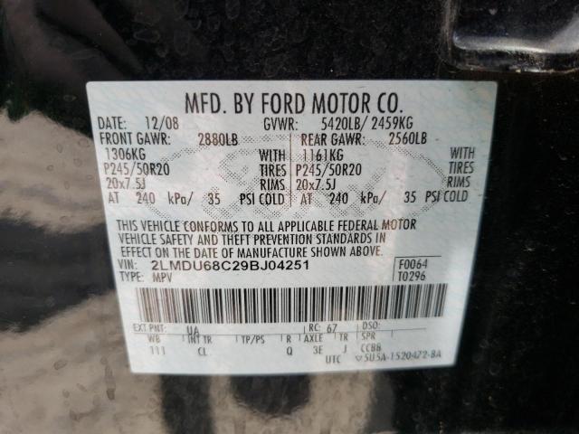 Photo 10 from auction – 2009 LINCOLN MKX with VIN 2LMDU68C29BJ04251