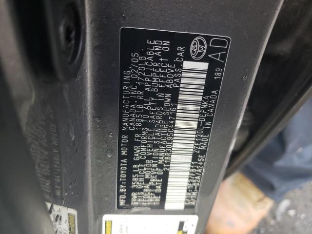 Photo 10 from auction – 2005 TOYOTA COROLLA CE with VIN 2T1BR30E95C447161