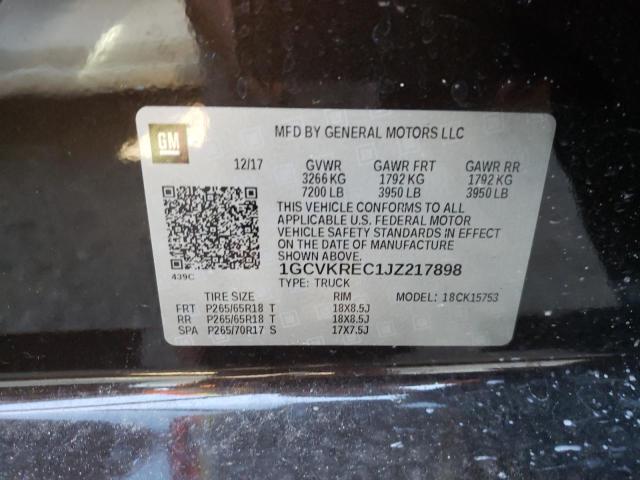 Photo 10 from auction – 2018 CHEVROLET SILVERADO with VIN 1GCVKREC1JZ217898