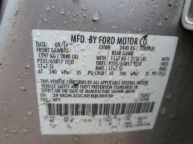 Photo 10 from auction – 2014 FORD EDGE SE with VIN 2FMDK3GC8EBB36939