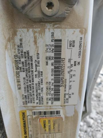 Photo 10 from auction – 2019 FORD FUSION SE with VIN 3FA6P0LU2KR225193
