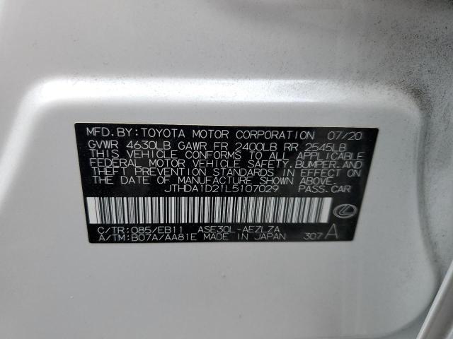 Photo 10 from auction – 2020 LEXUS IS 300 PRE with VIN JTHDA1D21L5107029