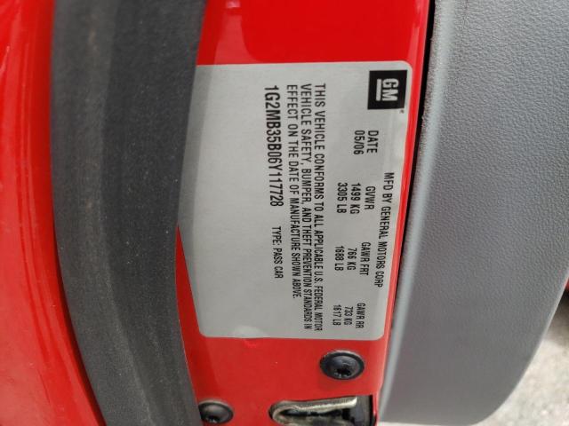 Photo 10 from auction – 2006 PONTIAC SOLSTICE with VIN 1G2MB35B06Y117728