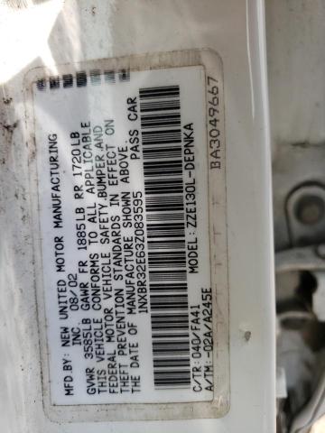 Photo 10 from auction – 2003 TOYOTA COROLLA CE with VIN 1NXBR32E63Z083595