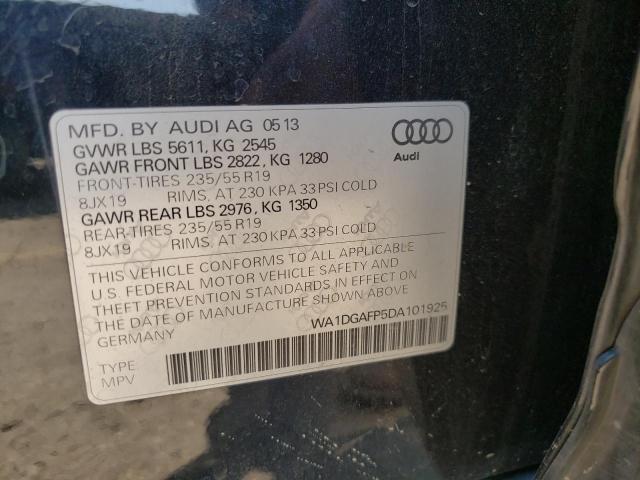 Photo 10 from auction – 2013 AUDI Q5 PREMIUM with VIN WA1DGAFP5DA101925