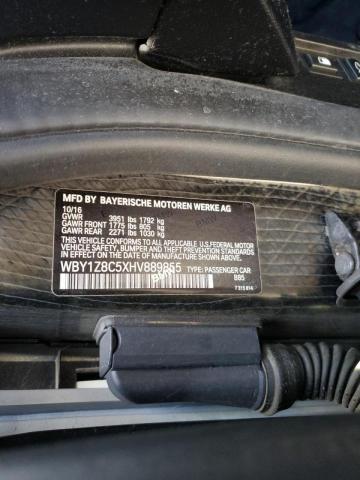 Photo 10 from auction – 2017 BMW I3 REX with VIN WBY1Z8C5XHV889855