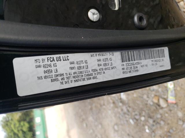 Photo 10 from auction – 2018 DODGE CHALLENGER with VIN 2C3CDZAG6JH339414