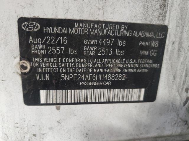 Photo 10 from auction – 2017 HYUNDAI SONATA SE with VIN 5NPE24AF6HH488282