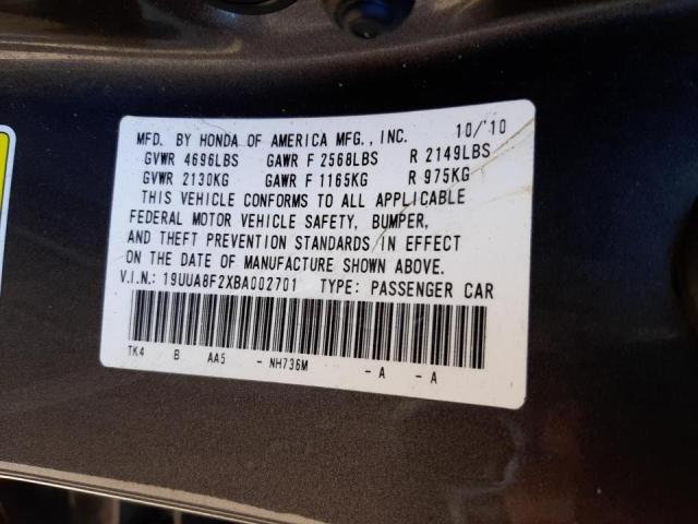 Photo 10 from auction – 2011 ACURA TL with VIN 19UUA8F2XBA002701