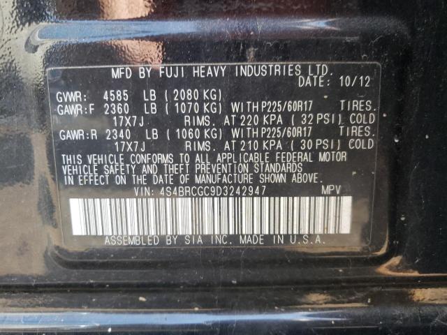 Photo 10 from auction – 2013 SUBARU OUTBACK 2. with VIN 4S4BRCGC9D3242947