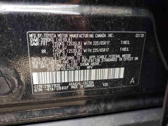 Photo 10 from auction – 2020 TOYOTA RAV4 LE with VIN 2T3F1RFV0LC096793