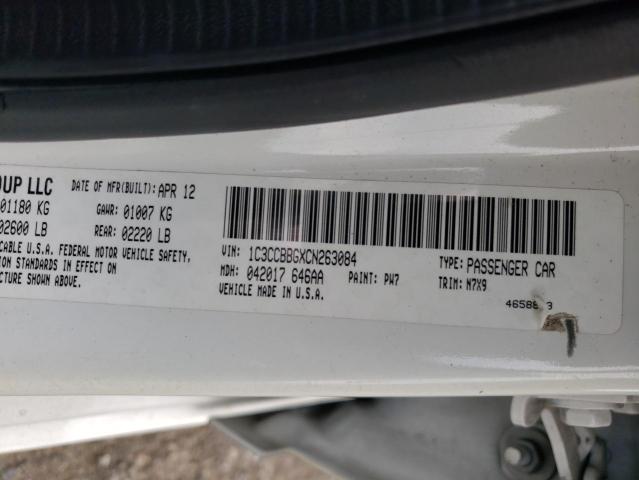 Photo 10 from auction – 2012 CHRYSLER 200 TOURIN with VIN 1C3CCBBGXCN263084