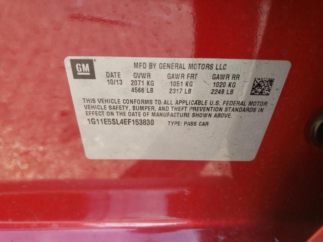 Photo 10 from auction – 2014 CHEVROLET MALIBU 2LT with VIN 1G11E5SL4EF153830