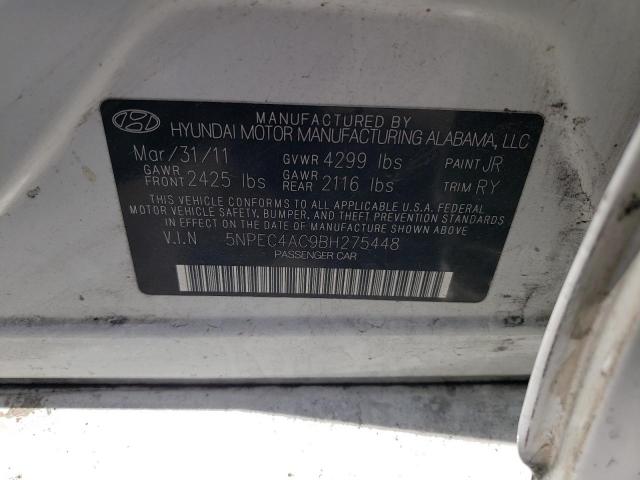 Photo 10 from auction – 2011 HYUNDAI SONATA SE with VIN 5NPEC4AC9BH275448
