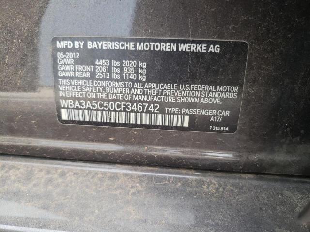 Photo 10 from auction – 2012 BMW 328 I with VIN WBA3A5C50CF346742