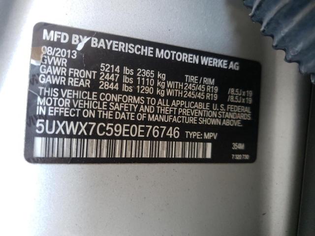 Photo 10 from auction – 2014 BMW X3 XDRIVE3 with VIN 5UXWX7C59E0E76746