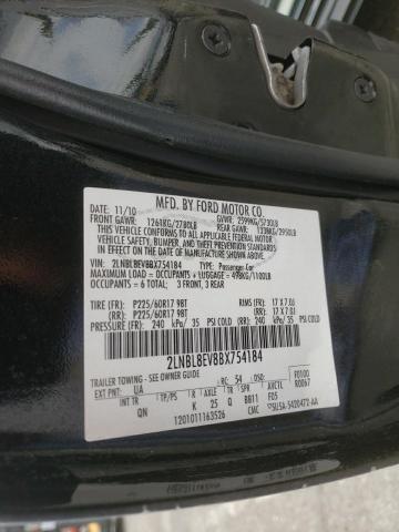 Photo 10 from auction – 2011 LINCOLN TOWN CAR E with VIN 2LNBL8EV8BX754184