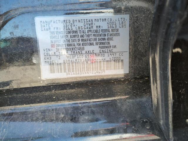 Photo 10 from auction – 2022 NISSAN SENTRA SR with VIN 3N1AB8DVXNY214609