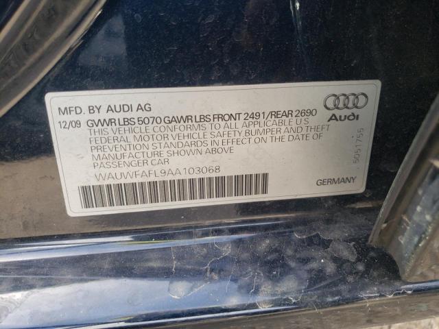 Photo 10 from auction – 2010 AUDI A4 PREMIUM with VIN WAUWFAFL9AA103068