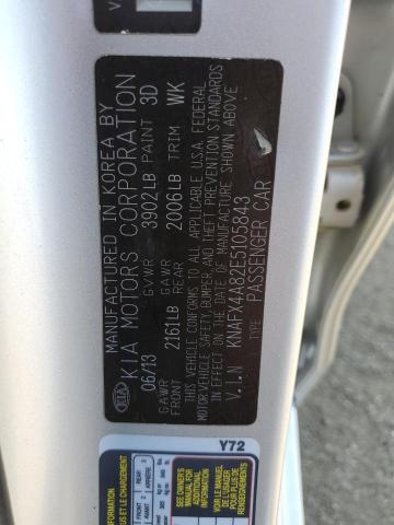 Photo 10 from auction – 2014 KIA FORTE EX with VIN KNAFX4A82E5105843
