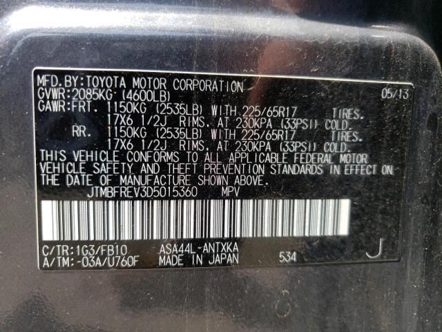 Photo 10 from auction – 2013 TOYOTA RAV4 LE with VIN JTMBFREV3D5015360