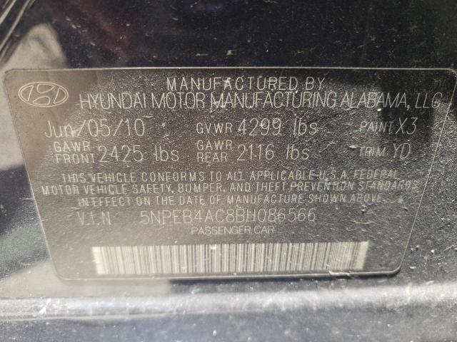 Photo 10 from auction – 2011 HYUNDAI SONATA GLS with VIN 5NPEB4AC8BH086566
