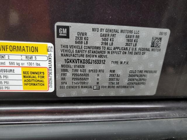 Photo 10 from auction – 2016 GMC ACADIA DEN with VIN 1GKKVTKD3GJ163312