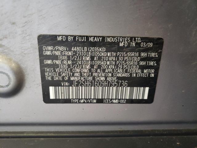 Photo 10 from auction – 2009 SUBARU FORESTER 2 with VIN JF2SH61609H795736
