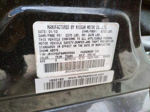 Photo 10 from auction – 2010 INFINITI G37 BASE with VIN JN1CV6AP9AM200644